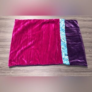 Seventeen Magazine Y2K  Pink Purple Blue Floral Pillowcase